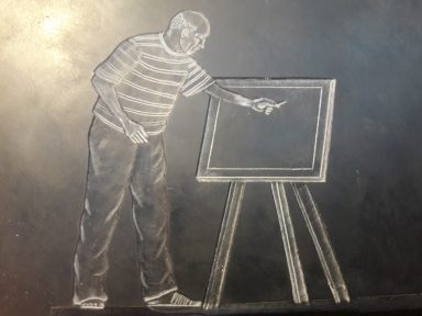 Picasso. Graviert im Kundenauftrag.